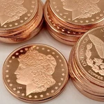 20 X 1 Oz. .999 Copper Rounds Classic Morgan Obverse & Reverse Full Tube. Fixed Price $57.95.