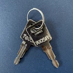 (2) Huwil Cabinet Replacement Keys Cut Code 7526FH - 7726FH Licensed Lcksmth. Fixed Price $11.99.