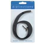 Hillman Distinctions 4-IN. Flush Mount Black House Number 6. Fixed Price $10.50.