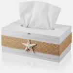Starfish Wood Box Cover, Coastal Beach Napkin Facial Tissues Holder, S.... Fixed Price $38.92.
