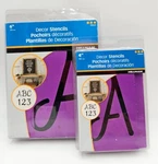 New Hillman 4" & 6" Reuseable Decor Stencils 840245 840244 Letters Numbers Serif. Fixed Price $20.29.