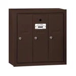 Vertical Mailbox 3 Doors Bronze Surface Mounted Usps Access. Fixed Price $369.18.