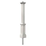 Mayne Signature Traditional Plastic Lamp Post With Mount In White. Fixed Price $180.27.