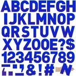 184 Pcs Large Vinyl Letter Sticker 6" Big Alphabet Number And Symbol .... Fixed Price $31.27.