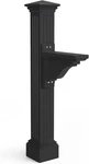 Manchester Single Arm Mail Post - Black 26IN X 9IN W 58IN. Fixed Price $146.99.