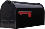 Architectural Mailboxes Elite Classic Galvanized Steel Post Mount Black. Fixed Price $66.99.