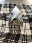 Hallmark Metal Light Up Holiday House W/flameless Candle Winter/table Decor. Fixed Price $14.00.