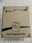Adiroffice Wall Mountable Steel Suggestion Box W/ Lock Collection. Fixed Price $8.99.