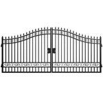 16X8 Ft Galvanized Steel Dual Swing Driveway Gate, Rust-resistant Powder Coated. Fixed Price $1799.00.