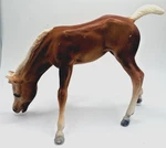 Vtg Breyer Horse #153 Palomino Grazing Foal Bows Matte. Fixed Price $9.99.