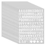 3040PCS 20 Sheets Small Letter Number Stickers, 1/2INCH Self-adhesive Vinyl W.... Fixed Price $18.42.