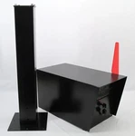 Boss 7506 Manager Curbside Locking Security Mailbox Black W/ Post. Fixed Price $119.99.