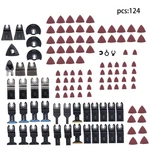 Titanium Oscillating Saw Blades 124PC Multi-tool Kit For Wood Metal Plastic. Fixed Price $28.17.