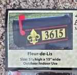 Jeremiah Junction Mailbox Door Magnet Fleur-de-lis!. Fixed Price $10.00.