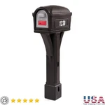 Black Front Rear Access Doors Outdoor Mailboxes Durable Easy To Install. Fixed Price $143.75.
