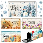 Magnetic Mailbox Covers Seasonal Set Spring Summer Fall Winter Durable Style. Fixed Price $25.29.